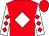 Red, white diamond, white sleeves, red diamonds, red cap (Andrew Brown & Gemma Brown)