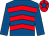 Royal blue & red chevrons, royal blue sleeves, red cap, royal blue star (T Donohue)