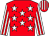 Red, white stars, white and red striped sleeves, red and white striped cap (The Two Hats Syndicate)