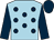 Light blue, dark blue spots, sleeves and cap (The Lucky Lovers Partnership)