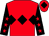 Red, black triple diamond, black sleeves, red stars, red cap, black diamond (John & Paul Stanaway & Nicola Reed)