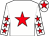White, red star, stars on sleeves and star on cap (Mr M M Allen)