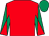 Red, emerald green and red diabolo on sleeves, emerald green cap (Mr Raymond Treacy)