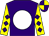 Purple, white disc, yellow sleeves, purple diamonds, purple and yellow quartered cap (Mr Dan Macdonald)