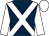 Dark blue, white cross belts, sleeves and cap (Dr Catherine Wills)