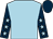Light blue, dark blue sleeves, light blue stars, dark blue cap (Mrs Harry Dunlop)