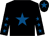 Black, royal blue star, black sleeves, royal blue stars, black cap, royal blue star (Mick Appleby Racing)