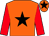 Orange, black star, red sleeves, orange cap, black star (Mr K Wreglesworth)