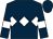 Dark blue, white triple diamond and armlets (Mr R Barney)