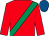 Red, emerald green sash, royal blue cap (TerenceOBrien Racing Club)