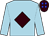 Light blue, brown diamond, brown cap, blue spots (Mrs Michael Hourigan)