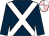 Dark blue, white cross sashes, white & pink quartered cap (Patrick T Morrissey & Rory Brennan)