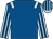 Royal blue, light blue epaulettes, light blue & royal blue striped sleeves & cap (Killala House Racing Partnership)