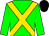 Green, gold cross sashes, black cap (Patrick J Kennedy)