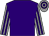 Purple, grey and purple striped sleeves, hooped cap (Mr Mark Benton)