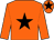 Orange, black star and star on cap (Mrs Jane Williams)