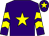 Purple, yellow star, chevrons on sleeves, purple cap, yellow star (Mr K Corke)