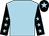 Light blue, black sleeves, light blue stars, black cap, light blue star (Mr Vaughan Lewis)