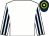 White, dark blue striped sleeves, dark blue and yellow hooped cap (Taylor's Bloodstock Ltd)