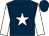 Dark blue, white star and sleeves (Mr K McCabe)