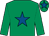 Emerald green, royal blue star and star on cap (The Rose Tinted Partnership)