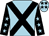 Light blue, black cross belts, black sleeves, light blue stars, light blue cap, black stars (C J Underwood And Caroline Fryer)