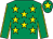 Emerald green, yellow stars, seams on sleeves, star on cap (The Rumble Racing Club)