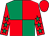 Emerald green and red (quartered), red sleeves, emerald green stars, red cap (Mr C T Pogson)