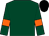Dark green, orange armlets, black cap (Miss Beth Childs)