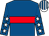 Royal blue, red hoop, royal blue sleeves, white stars, white and royal blue striped cap (The Endeavour Racing Syndicate)