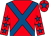 Red, royal blue cross belts, red sleeves, royal blue stars, red cap, royal blue star (Adlam,damary-thompson,wilson,griffiths)