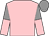 Pink, grey and pink halved sleeves, grey cap (Ms Jennie Candlish)