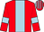 Red, light blue stripe and armlets, striped cap (Mr B Greenwood,mrs J Cestar & Mr C Dal)
