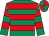 Emerald green, red hoops, quartered cap (Mr & Mrs N Wrigley)