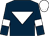Dark blue, white inverted triangle, armlets and cap (The Beer Stalkers & Ruth Carr)