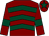 Maroon, dark green chevrons, armlets and star on cap (Mrs S J Humphrey)