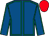 Royal blue, emerald green seams, red cap (Mr Pierce Gerard Molony)