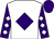 White, purple diamond, purple sleeves, white diamonds, purple cap (Dachel Stud)