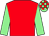 Red, light green sleeves, check cap (Patrick Abbey)