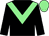 Black, light green chevron, light green cap (Karl Davis)