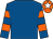 Royal blue, orange hooped sleeves, orange cap, white star (Mrs Lynne Lyons & Sean Jones & David Spratt)