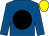 Royal blue, black disc, yellow cap (Dominick Glennane)
