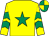 Yellow, emerald green star & chevrons on sleeves, quartered cap (Sean F Gallagher)