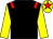 Black, red epaulettes, yellow sleeves, yellow cap, red star (Thistle Bloodstock Limited)