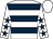 White, dark blue hoops, white sleeves, dark blue stars, white cap (The Dobbin Club)