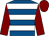 Royal blue, white hoops, maroon sleeves and cap (McNeill Family And Prodec Networks Ltd)