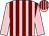 Pink and maroon stripes, pink sleeves (Mr Alan G Craddock)