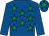 Royal blue, emerald green stars, royal blue sleeves, royal blue cap, emerald green star (Mr Marc Middleton-heath)