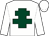 White, dark green cross of lorraine (Guaymas)
