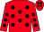 Red, black spots (Mondial Racing)